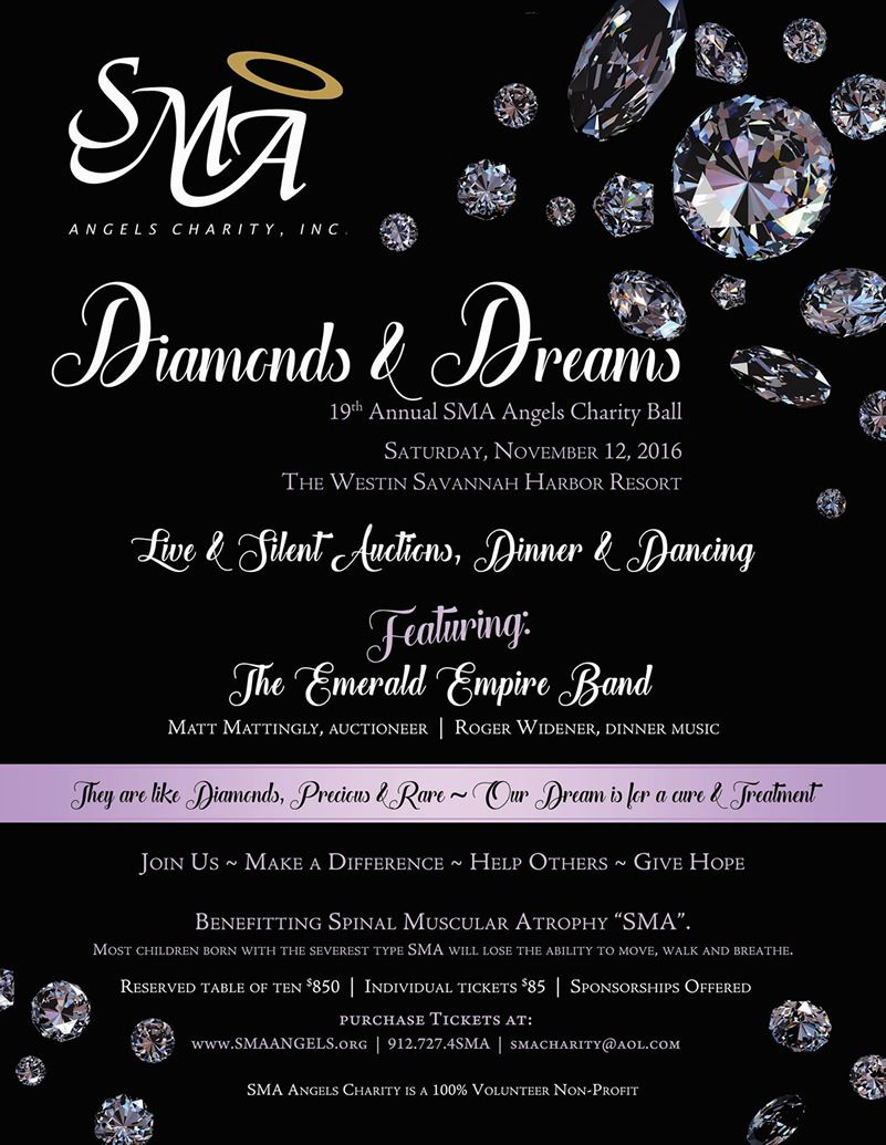 A poster of Tate Law Group sponsoring the SMA Charity Ball